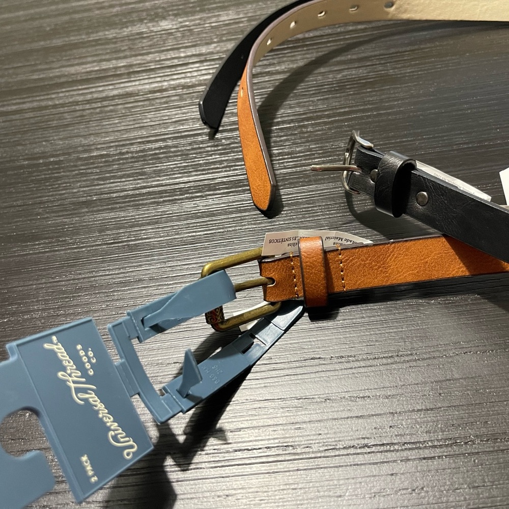 Target brand two pack belts.